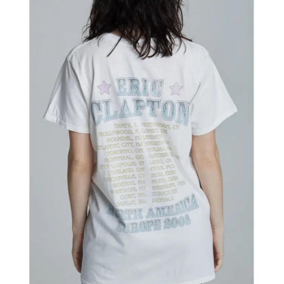 eric clapton recycled karma tour concert band tee - Picture 2 of 3